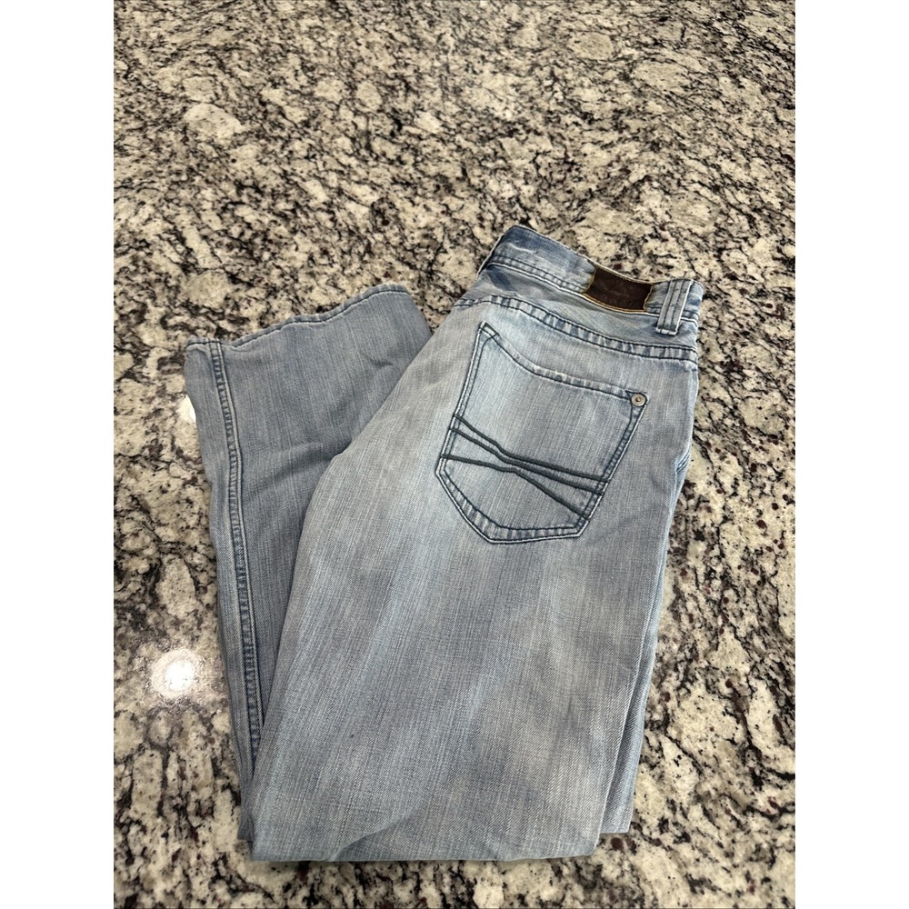 Express Jeans Mens 34x32 Blue Blake Loose‎ Straight  Casual Preppy